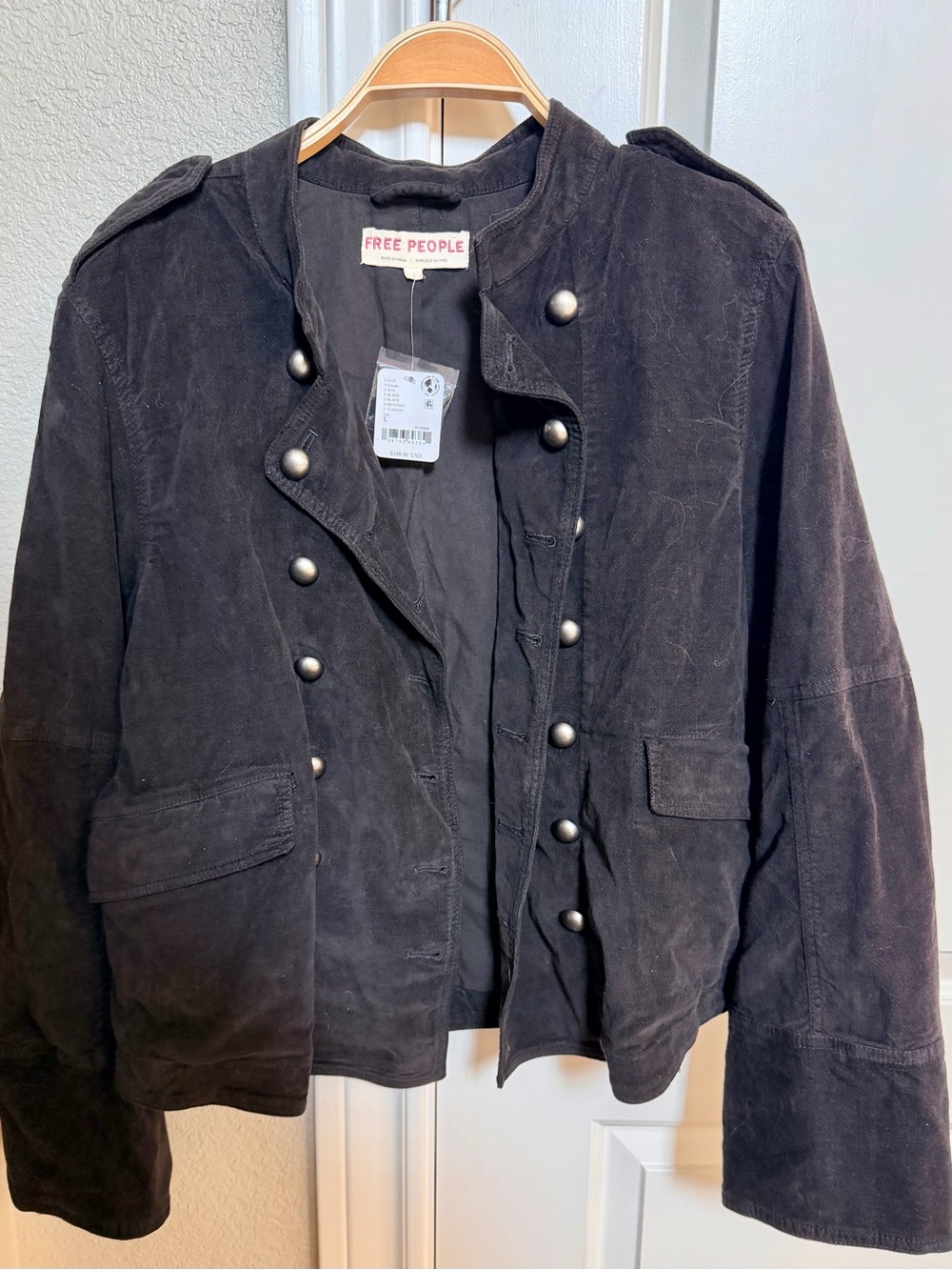 Free People Lotty Velvet Jacket